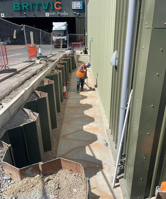 DRAINAGE SYSTEM INSTALLED